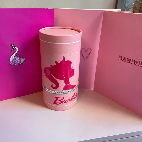 Bling Barbie office school set set canister and pocket folders barbiecore - Picture 6 of 8